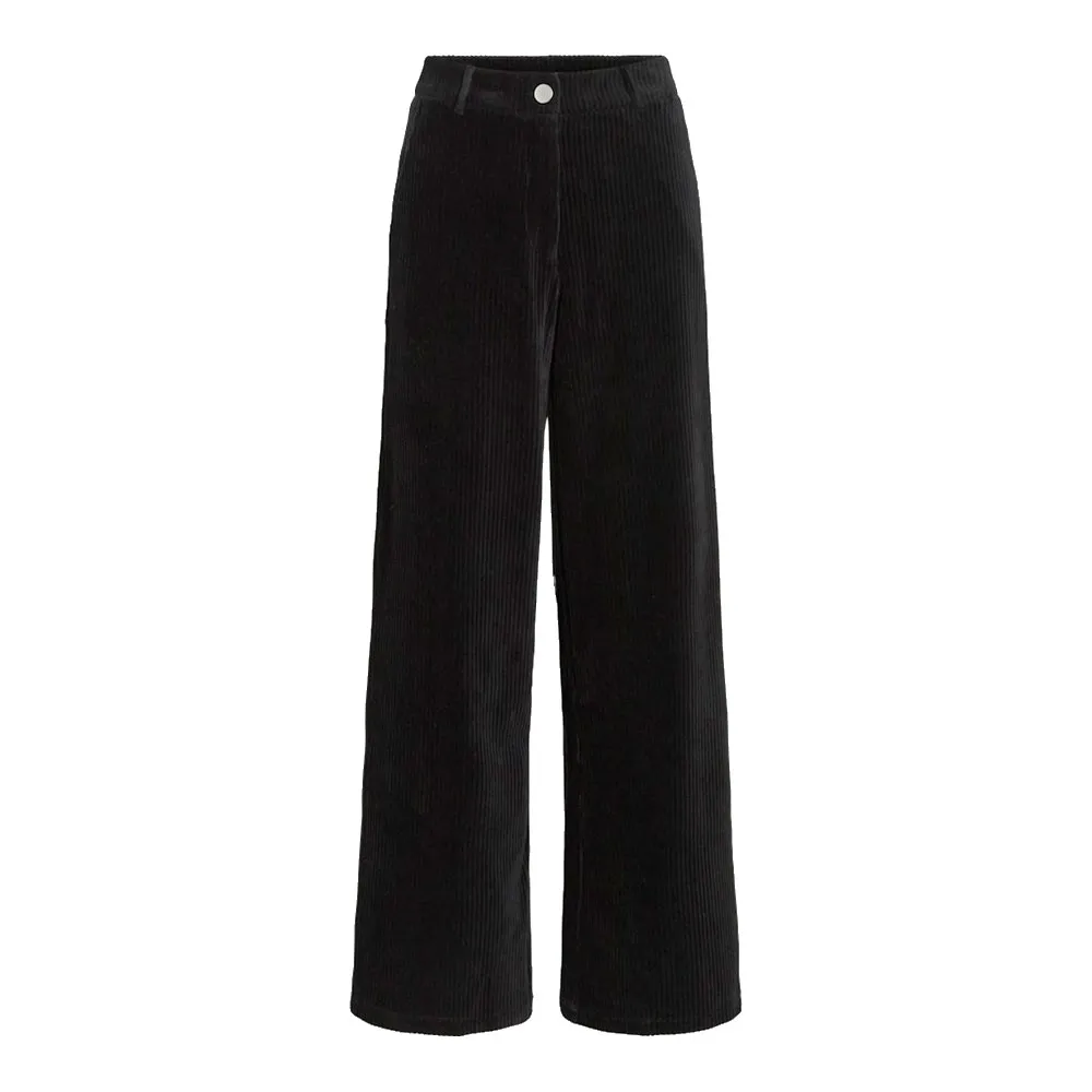 

Брюки Vila Kita Wide Leg Fit Corduroy, черный