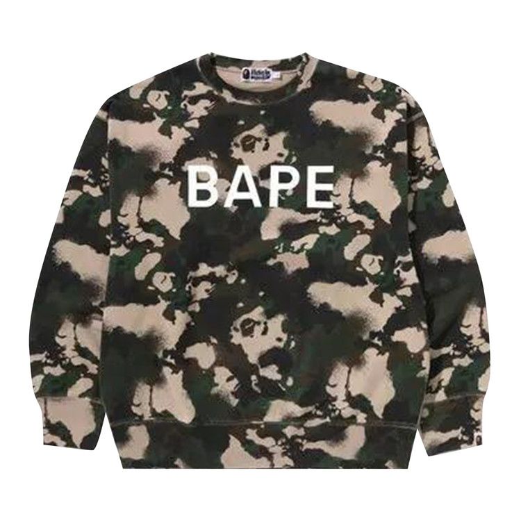 

Толстовка BAPE Map Camo Crewneck Relaxed Fit Sweatshirt, Green