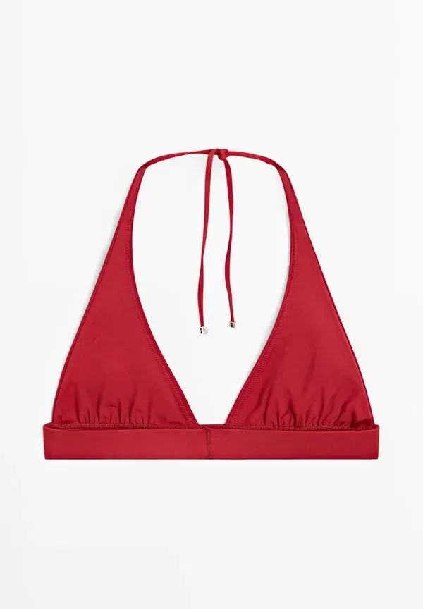 Топ-бикини треугольник Massimo Dutti, красный — фото 4