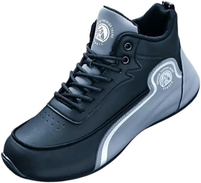 

Мужские повседневные спортивные кроссовки HoaloX, амортизирующие и дышащие, износостойкие кроссовки с толстой подошвой для скейтборда, черный