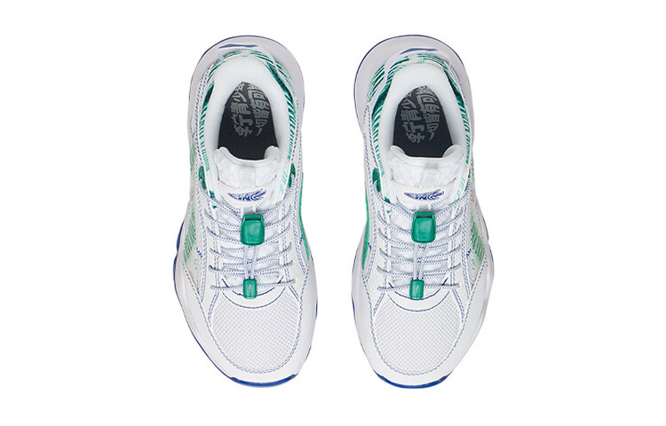 Детские баскетбольные кроссовки GS Low-top Standard White/Ultramarine Green Lining Young — фото 4