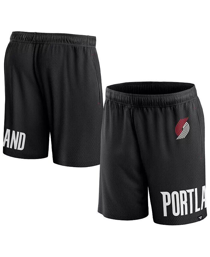 

Мужские черные шорты Portland Trail Blazers Free Throw Mesh Fanatics