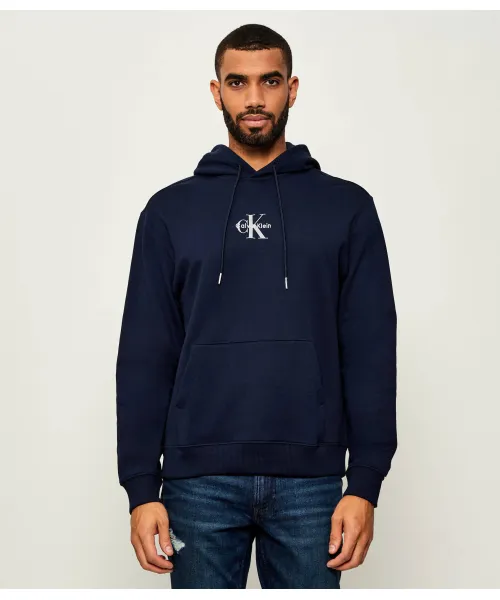 

Махровая толстовка Regular fit Calvin Klein Jeans, синий