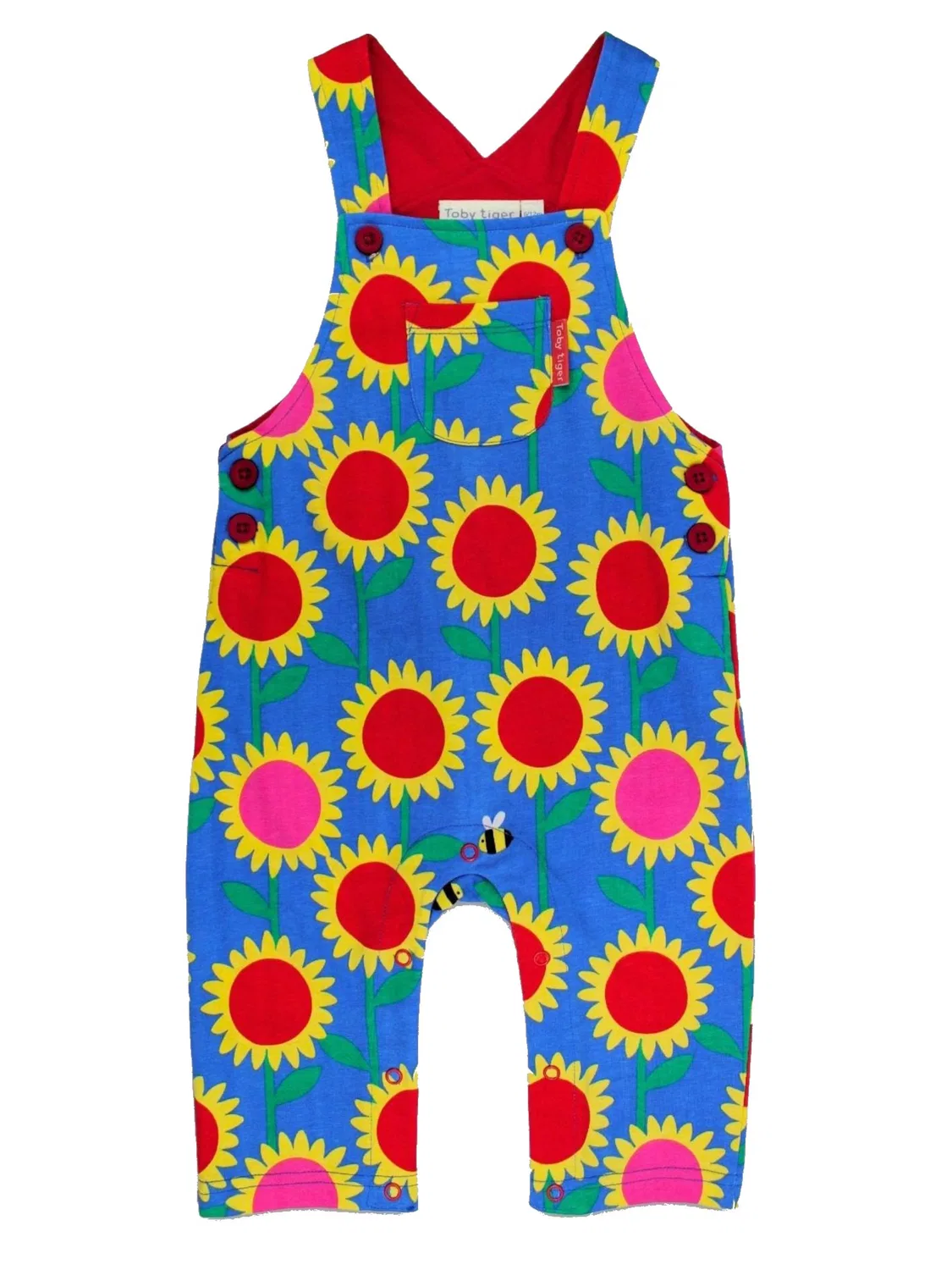 Обычный комбинезон Sonnenblumen-Meer-Druck Toby Tiger, Blue