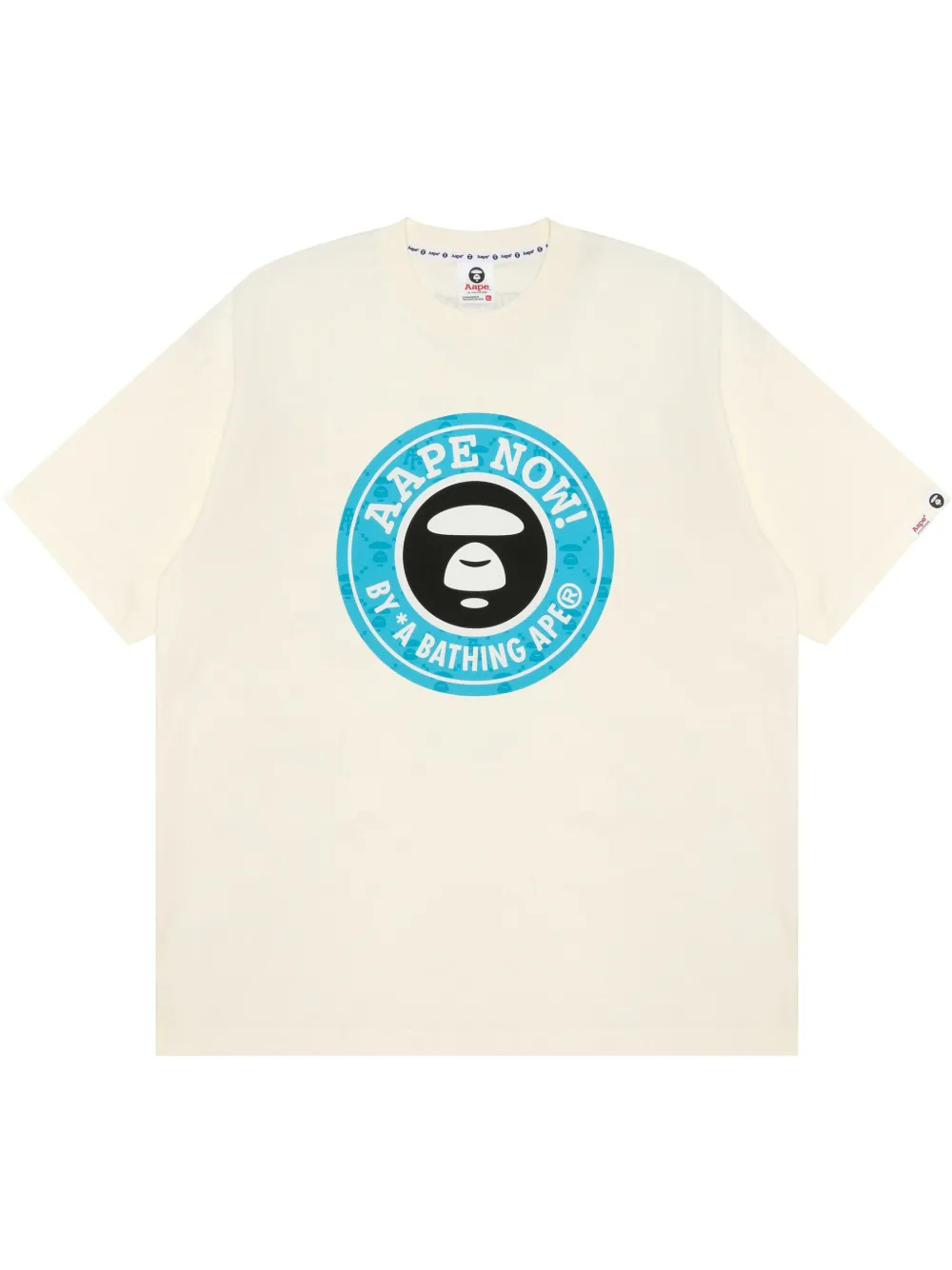 

Футболка с логотипом AAPE BY *A BATHING APE, белый