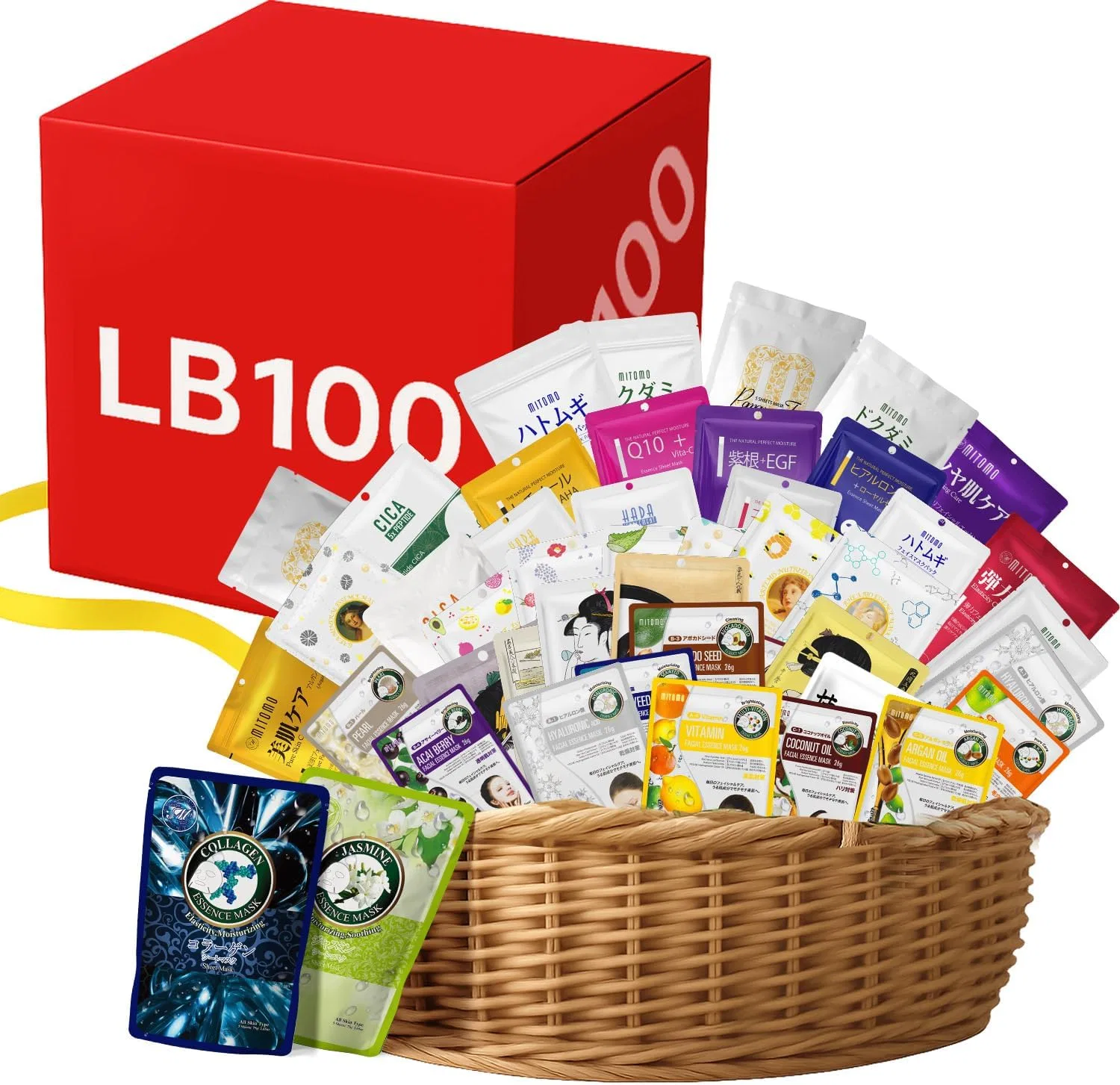 Набор масок для лица MITOMO Good Deal Fortune Bag 100 штук