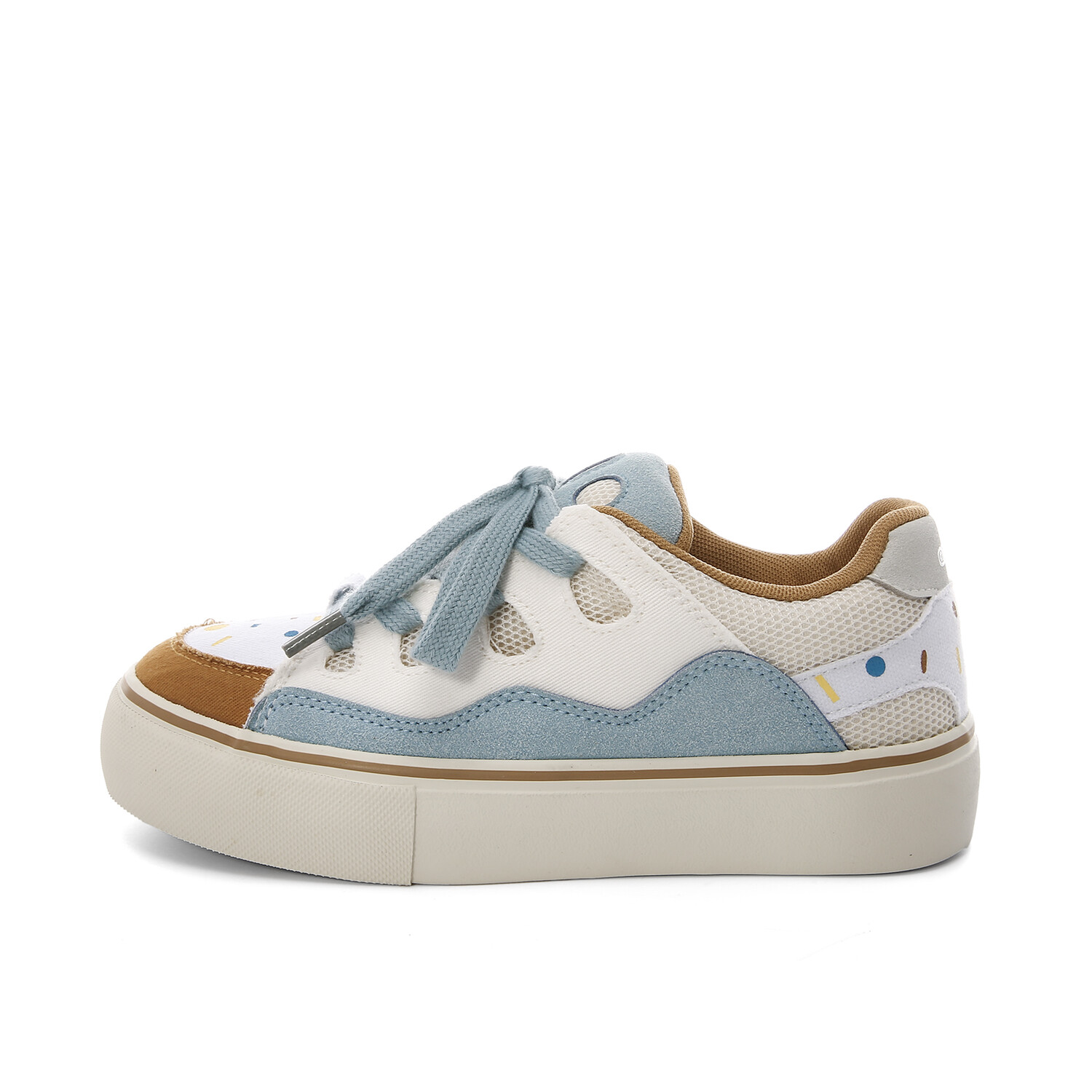 

Кроссовки Lovely you Skateboarding Shoes Women's Low-top, белый/желтый