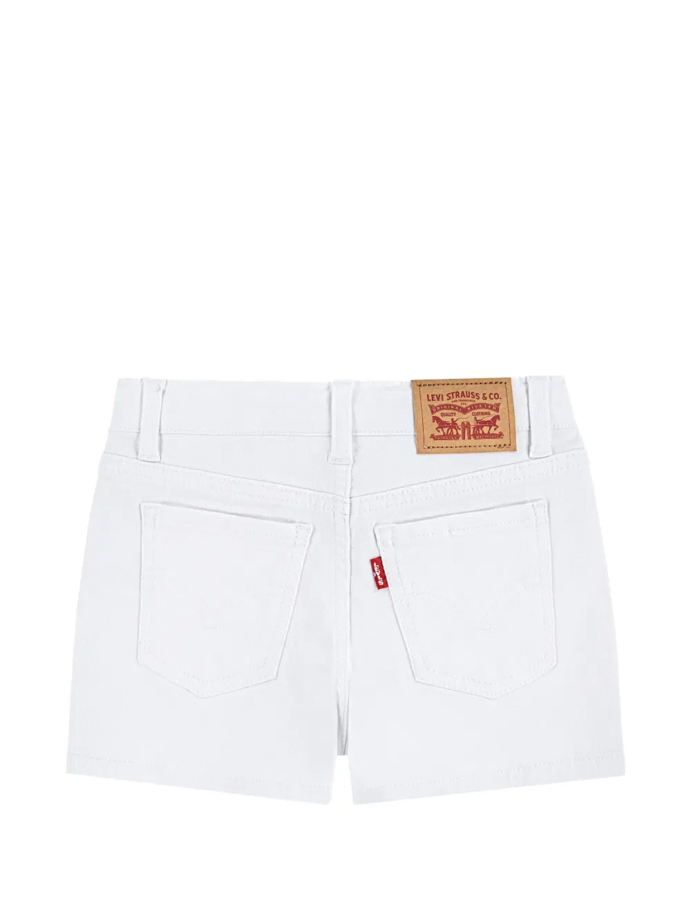 Джинсовые шорты с цветочной аппликацией Levi'S Kids, белый — фото 2