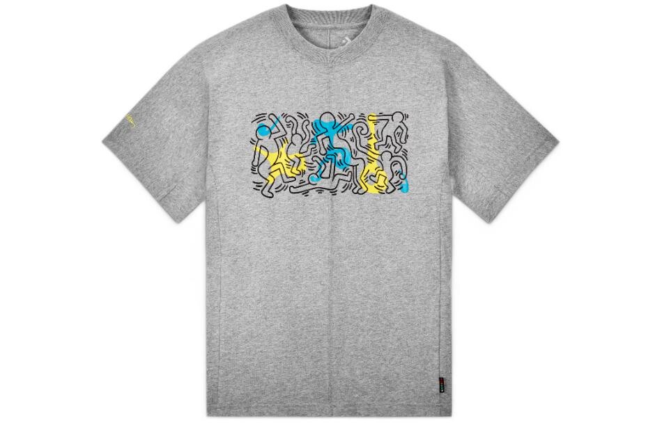 

Футболка Keith Haring X Keith Haring Collection унисекс серая Converse, серый