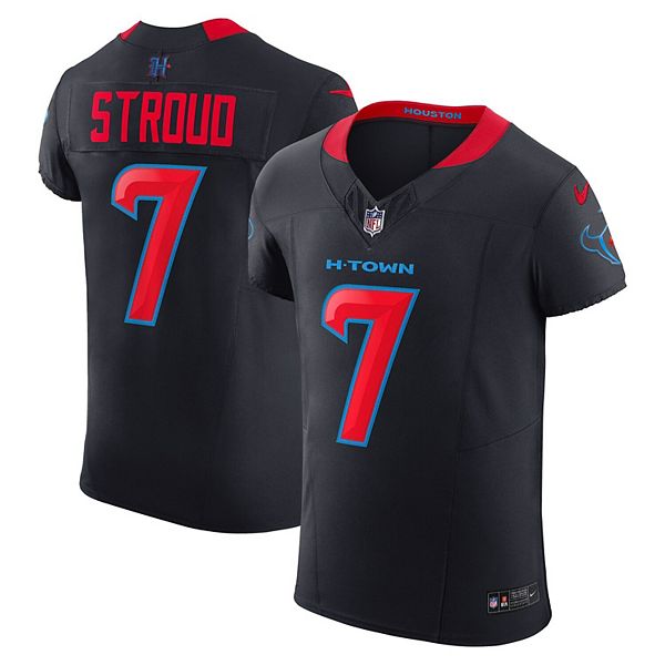 

Мужская футболка Houston Texans cj stroud navy alternate 2 vapor fuse elite Nike