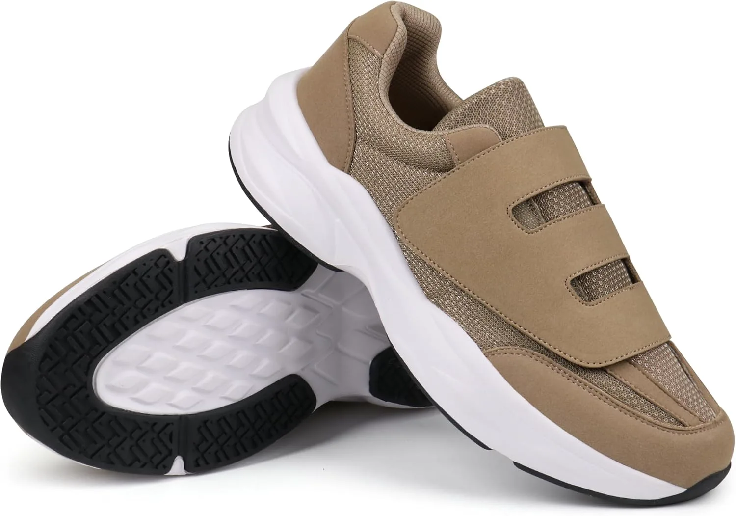 

Мужские ортопедические кроссовки Ortho+rest для диабетиков с отечными ногами, обувь с регулируемой застежкой, хаки