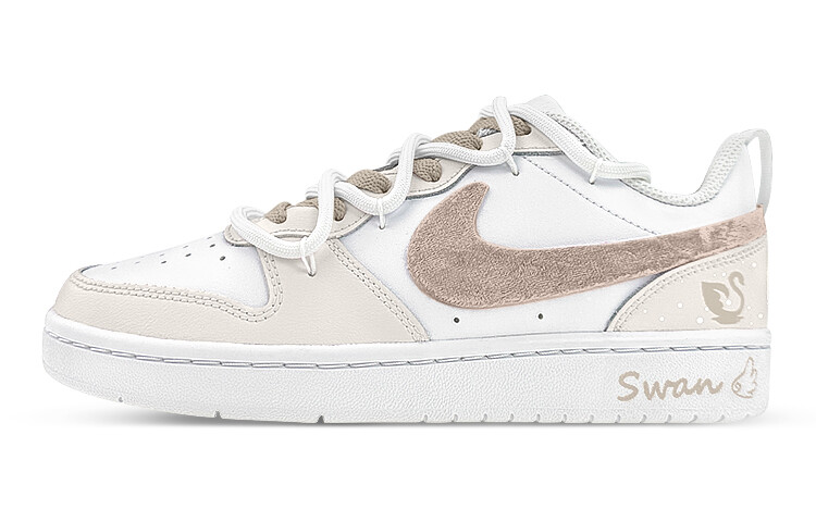

Кроссовки Nike Court Borough Series Skateboard Shoes Women's Low-Top Gold