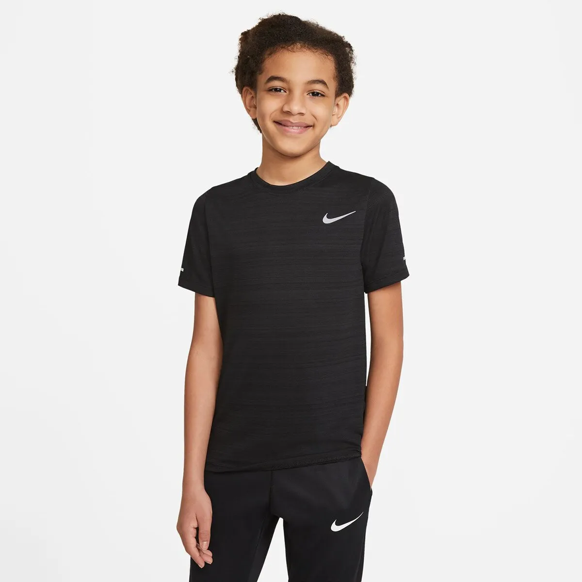 

Детская футболка Dri-FIT Miler Nike, чёрный