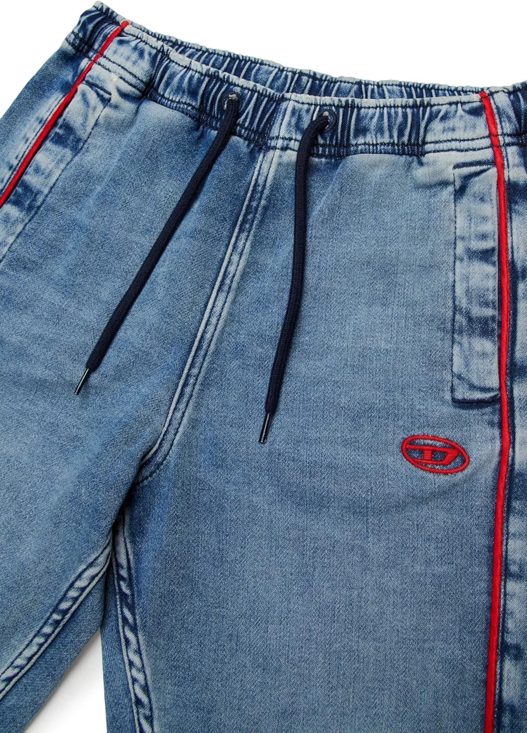 Джинсовые шорты JoggJeans с логотипом для мальчиков Diesel - Axor, Blue Denim — фото 3