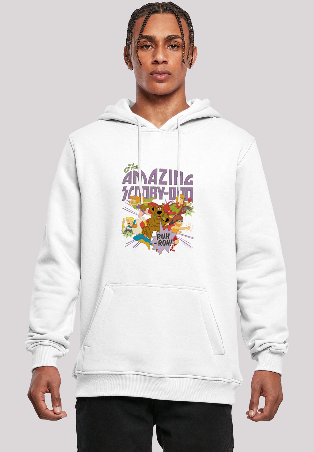 

Толстовка SCOOBY DOO THE AMAZING SCOOBY' - Hoodie F4NT4STIC, белый