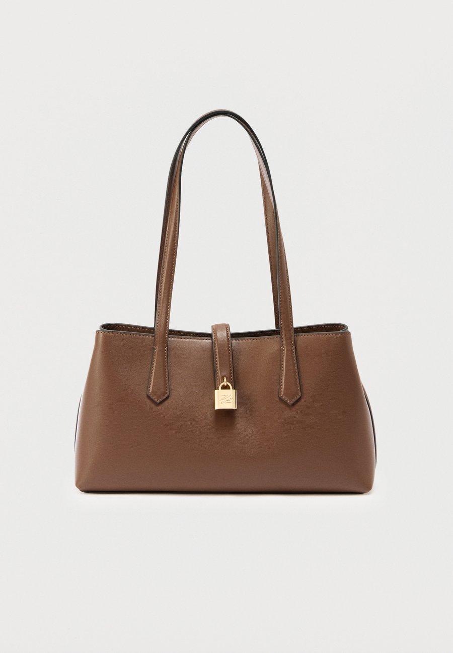 

Сумка KARL LAGERFELD AUTOGRAPH PADLOCK, Dark Friar Brown/Dark Brown