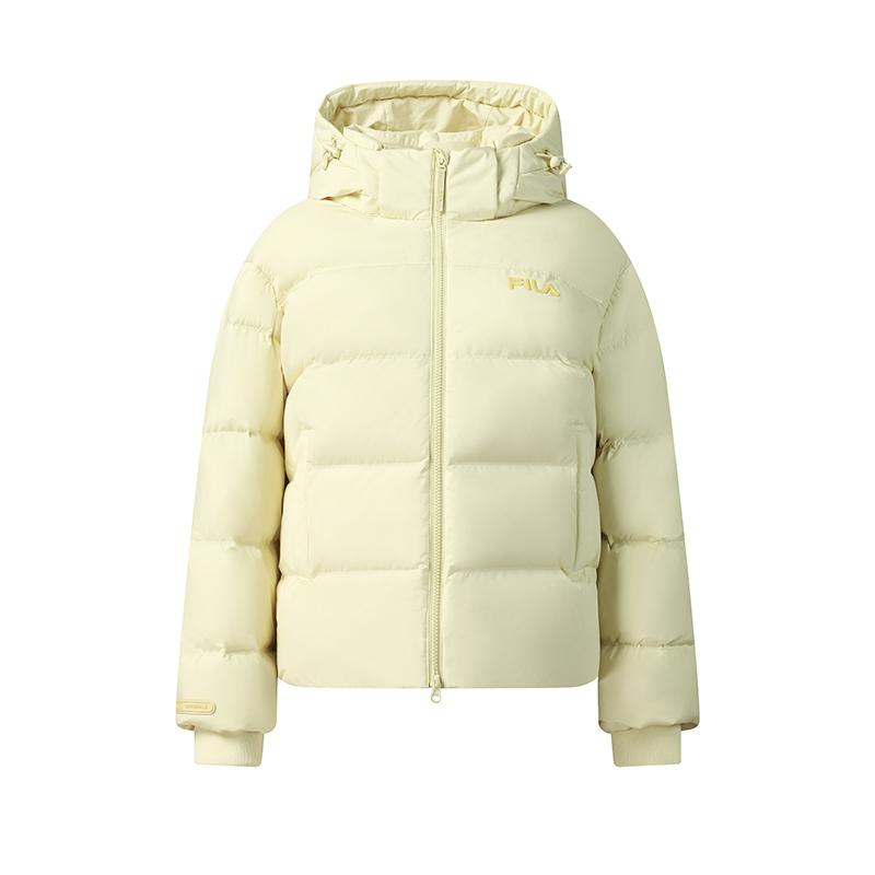 

FILA Оригинальная пуховая куртка женская, Coffee Beige Yellow