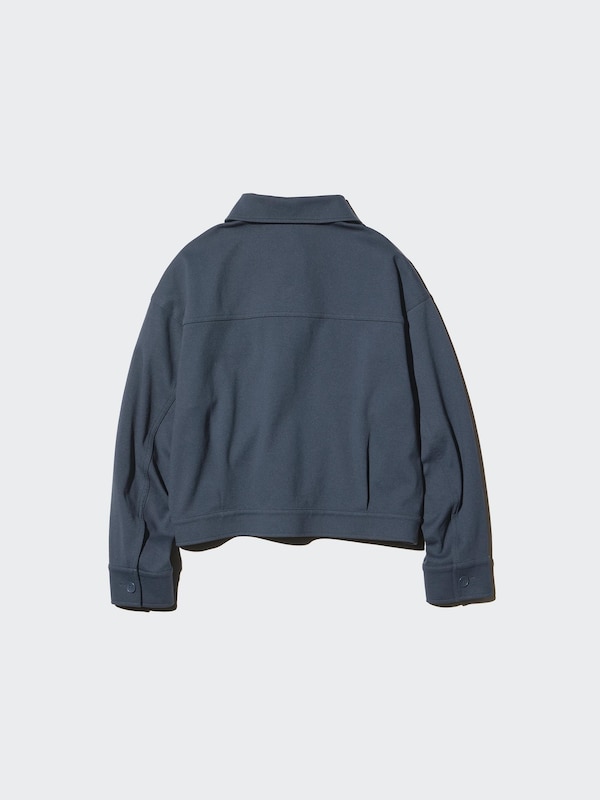 Свободная куртка из джерси Uniqlo, 33 khaki — фото 4