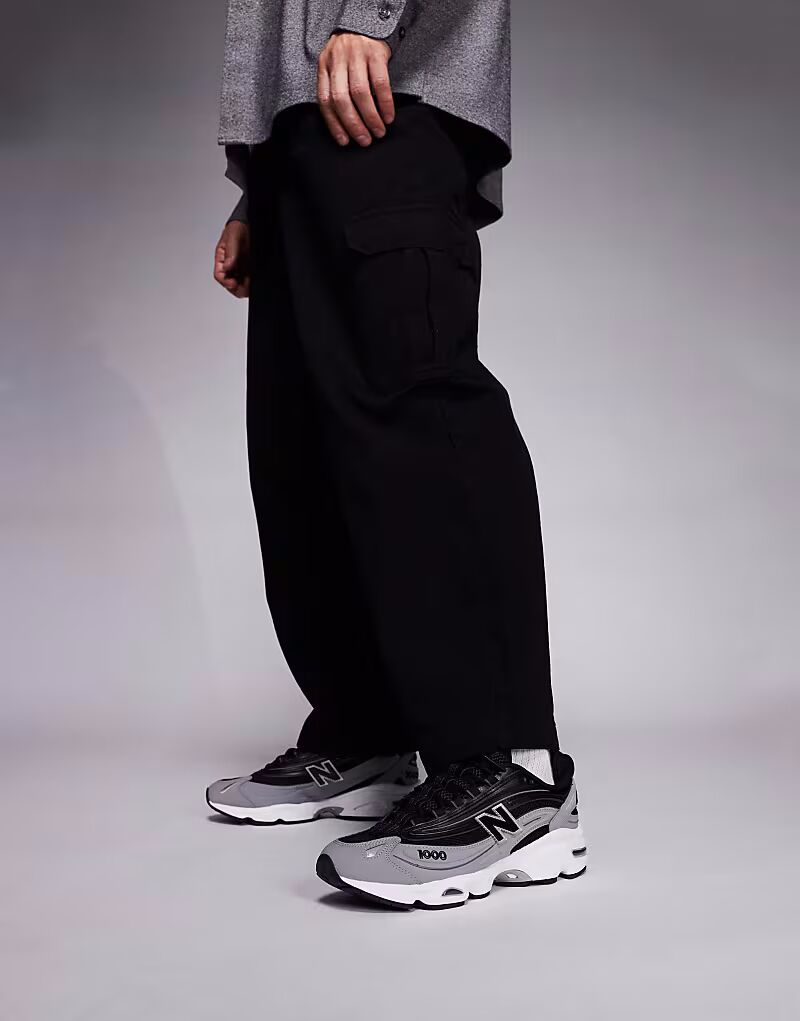 Кроссовки унисекс M1000 черного и серого цветов New Balance — фото 4