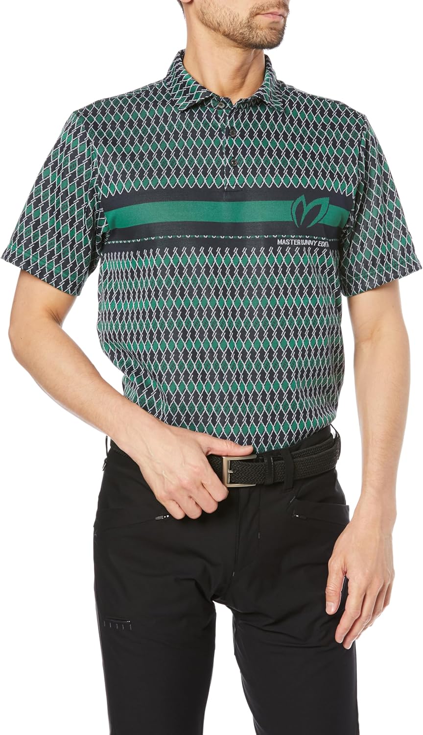 

Мужская поло-рубашка с коротким рукавом Master Bunny Edition (жаккард с ромбовидным узором) / для гольфа / 758-4160309, темно-синий