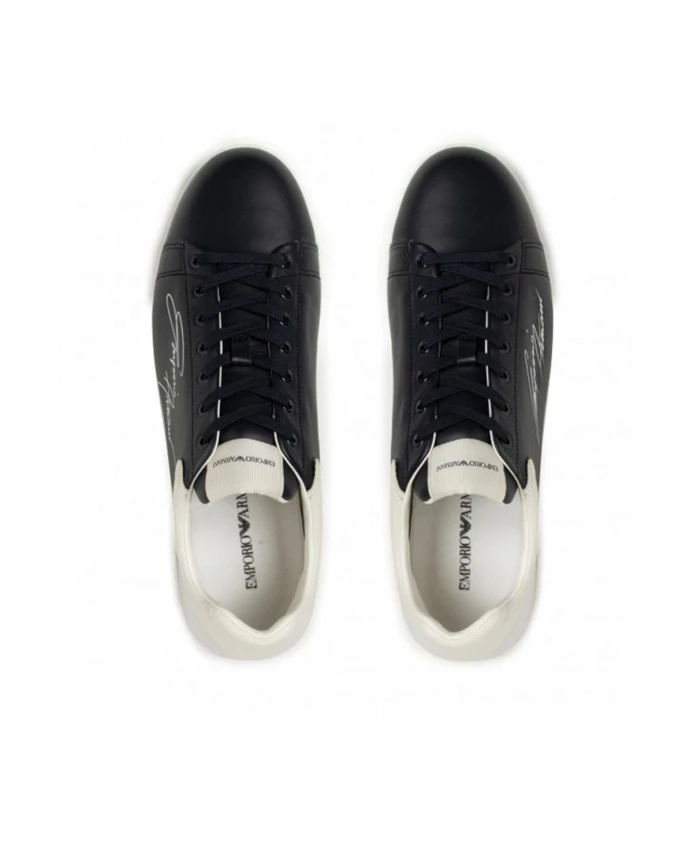 Синие низкие кроссовки x4x264xm670k568 Emporio Armani, синий — фото 3