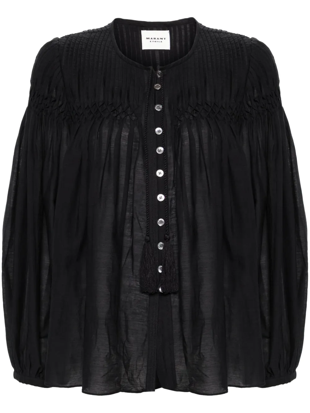 

Плиссированная блузка Abadi MARANT ÉTOILE, черный