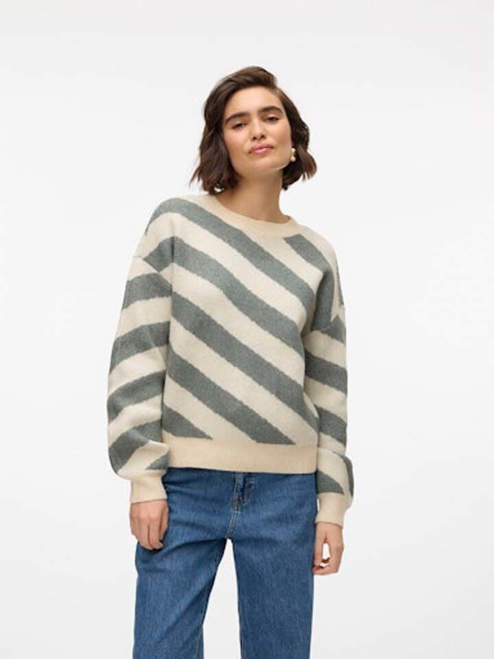 

Пуловер Vero Moda Pullover, цвет Türkis/Beige