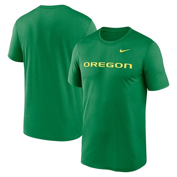 Мужская зеленая футболка Oregon Ducks Primetime Legend Wordmark Nike — фото 2