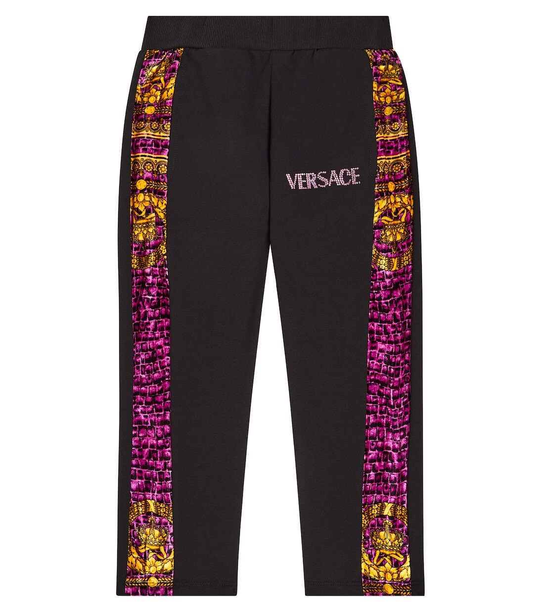 

Спортивные брюки из хлопкового джерси baroccodile Versace Kids, мультиколор