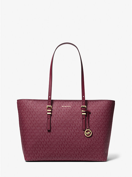 

Большая фирменная сумка-тоут с логотипом Quinn и кожаной сумкой-шоппером Michael Kors, белый