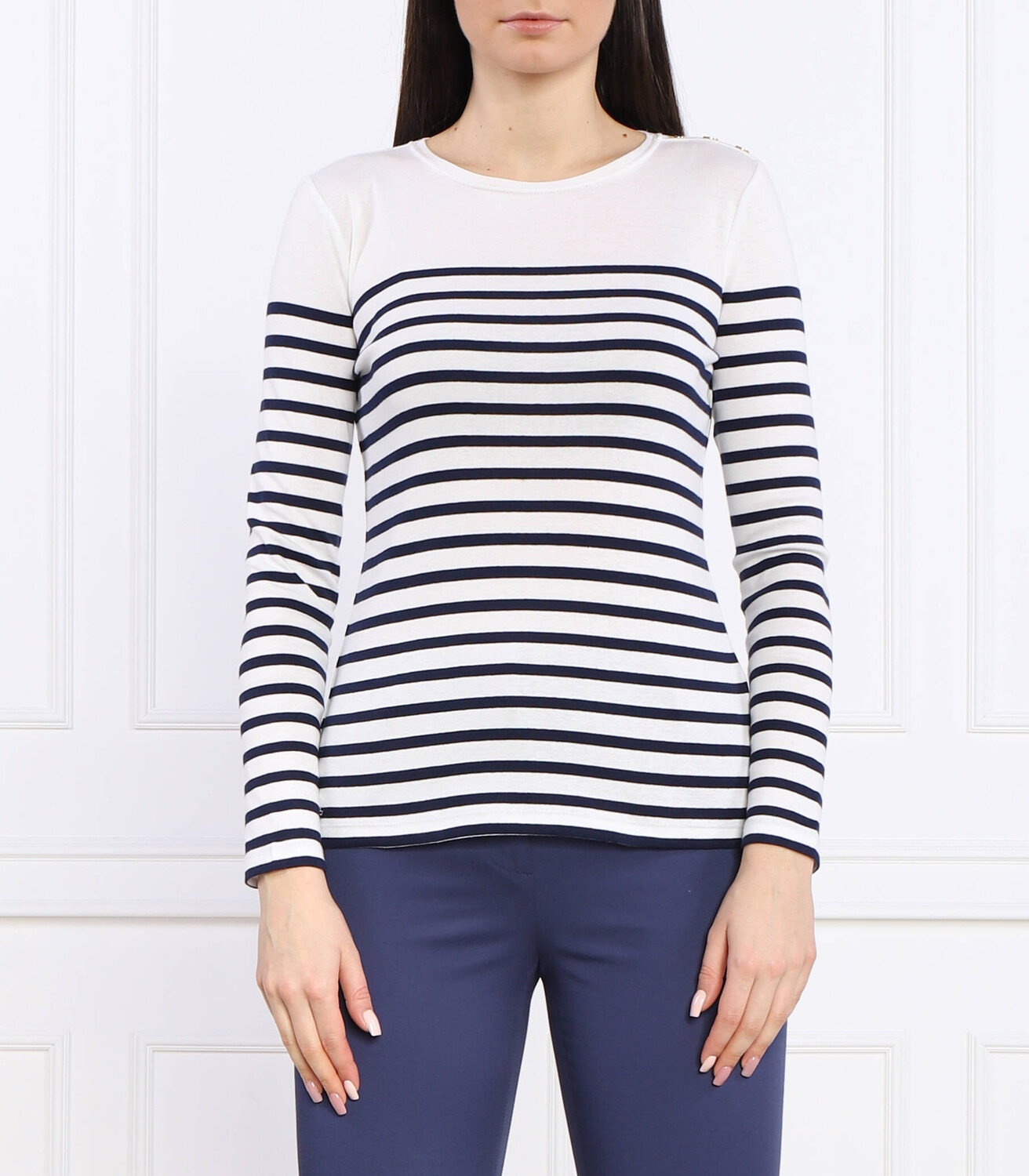 

Блуза LAUREN RALPH LAUREN Slim Fit, белый