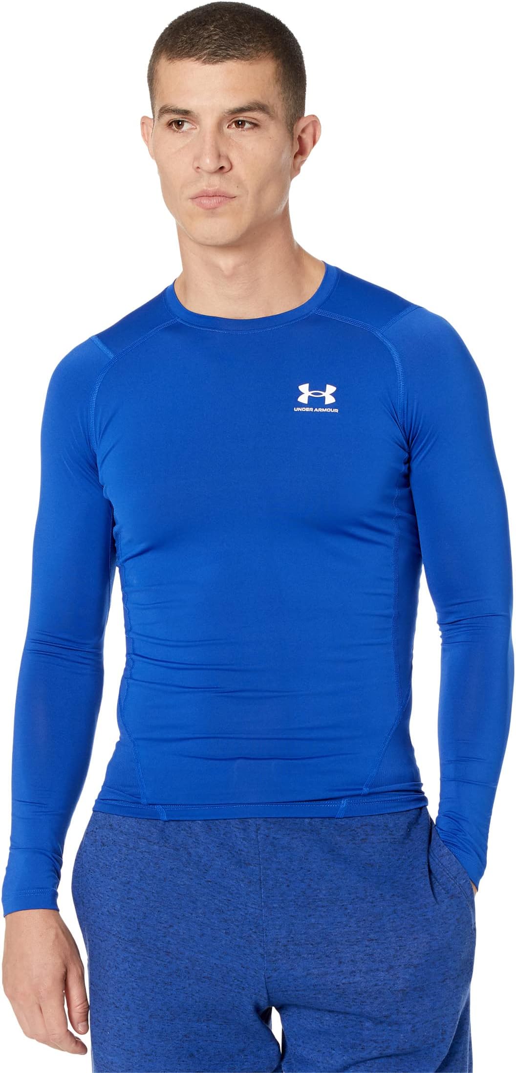 

Компрессионный длинный рукав Heatgear Armor Under Armour, цвет Royal/White