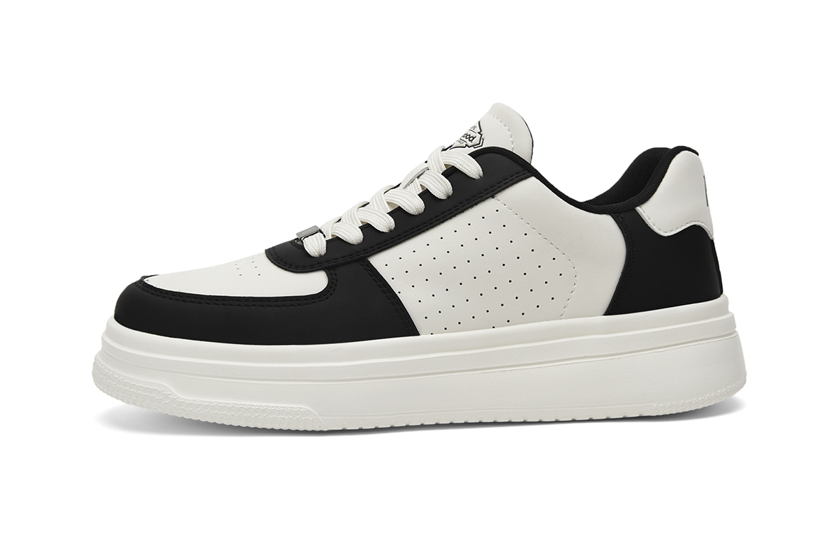 

HLA Низкие скейтерские кроссовки мужские бело-черные, цвет White Black