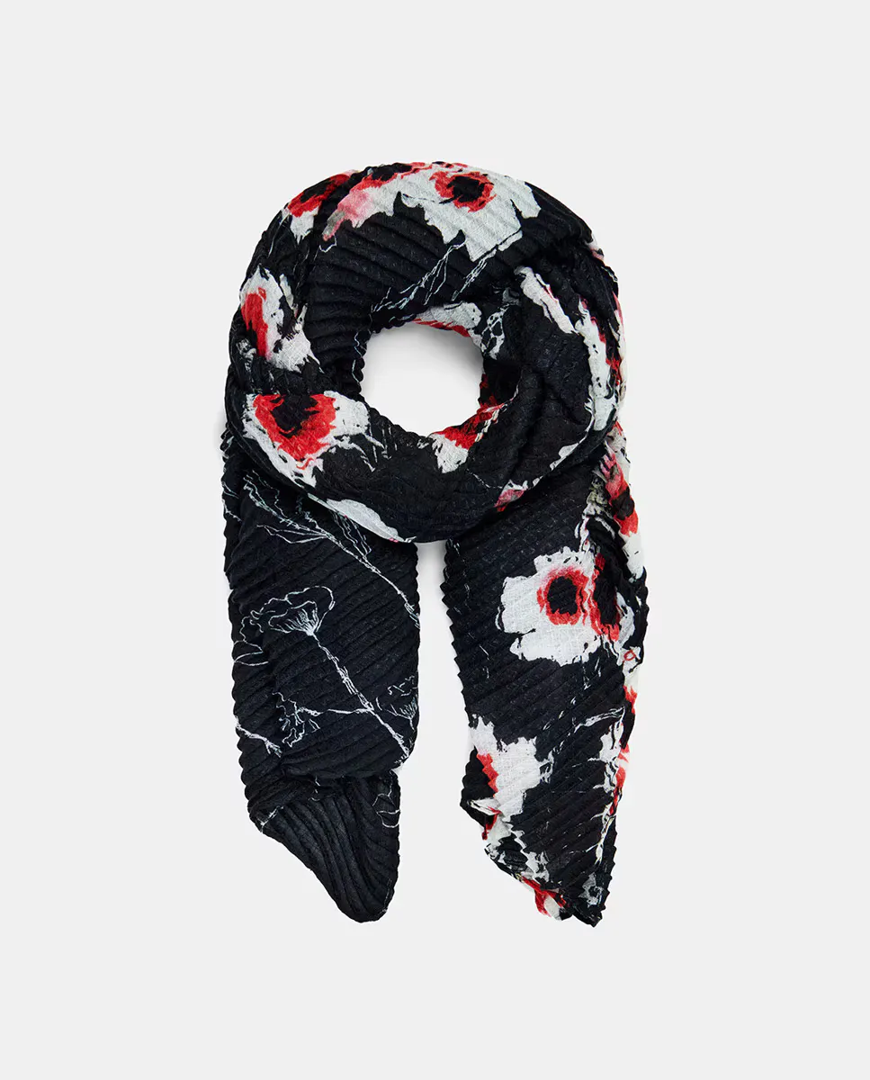

Маковый шарф Desigual, черный