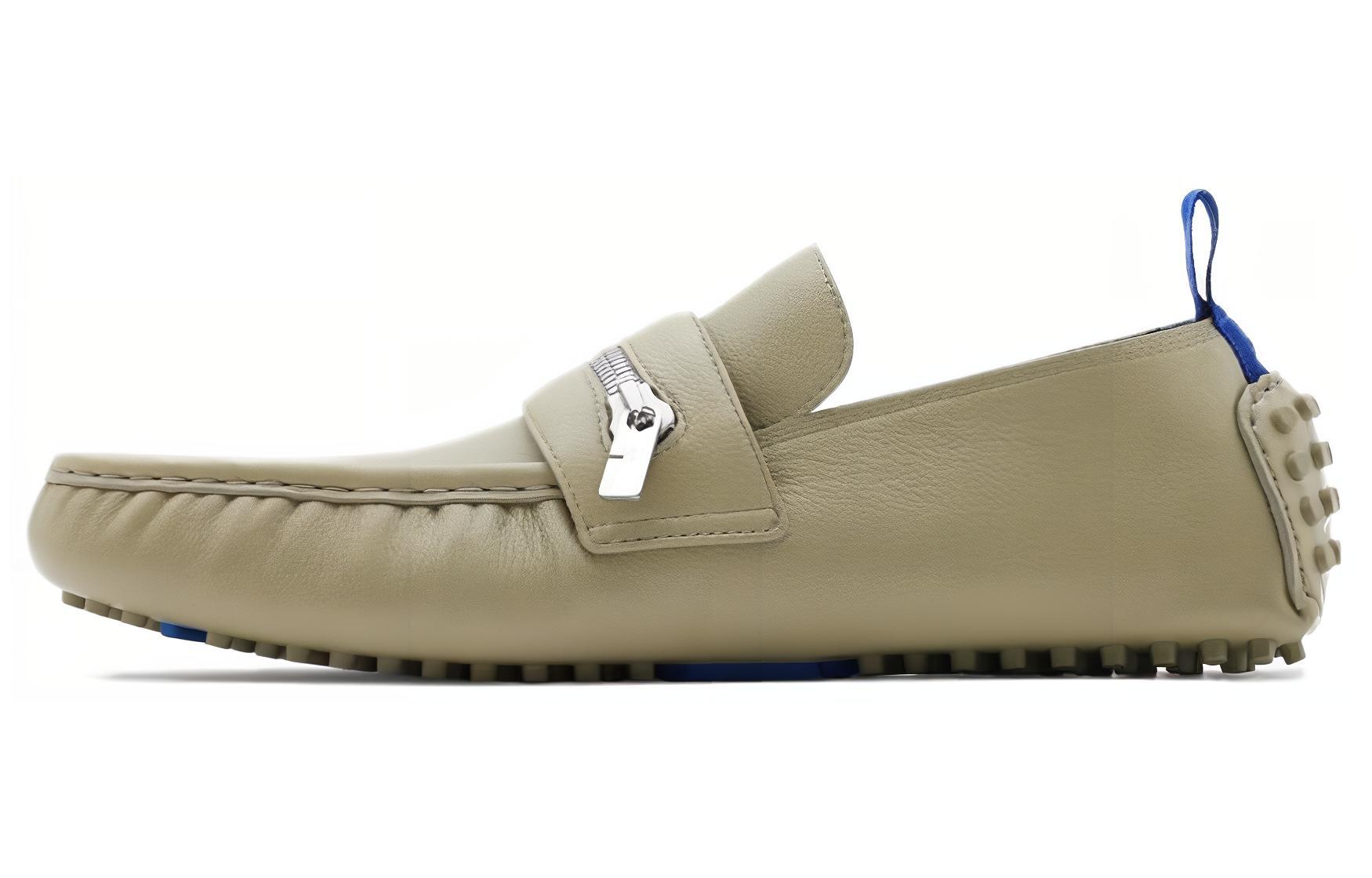 

Кожаные лоферы с молнией Burberry, Original Shoe Box Included