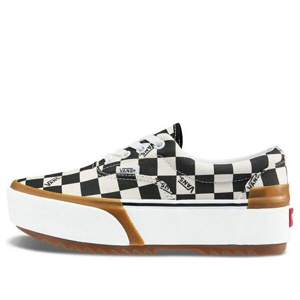 

Кроссовки era stacked 'checkerboard' Vans, черный