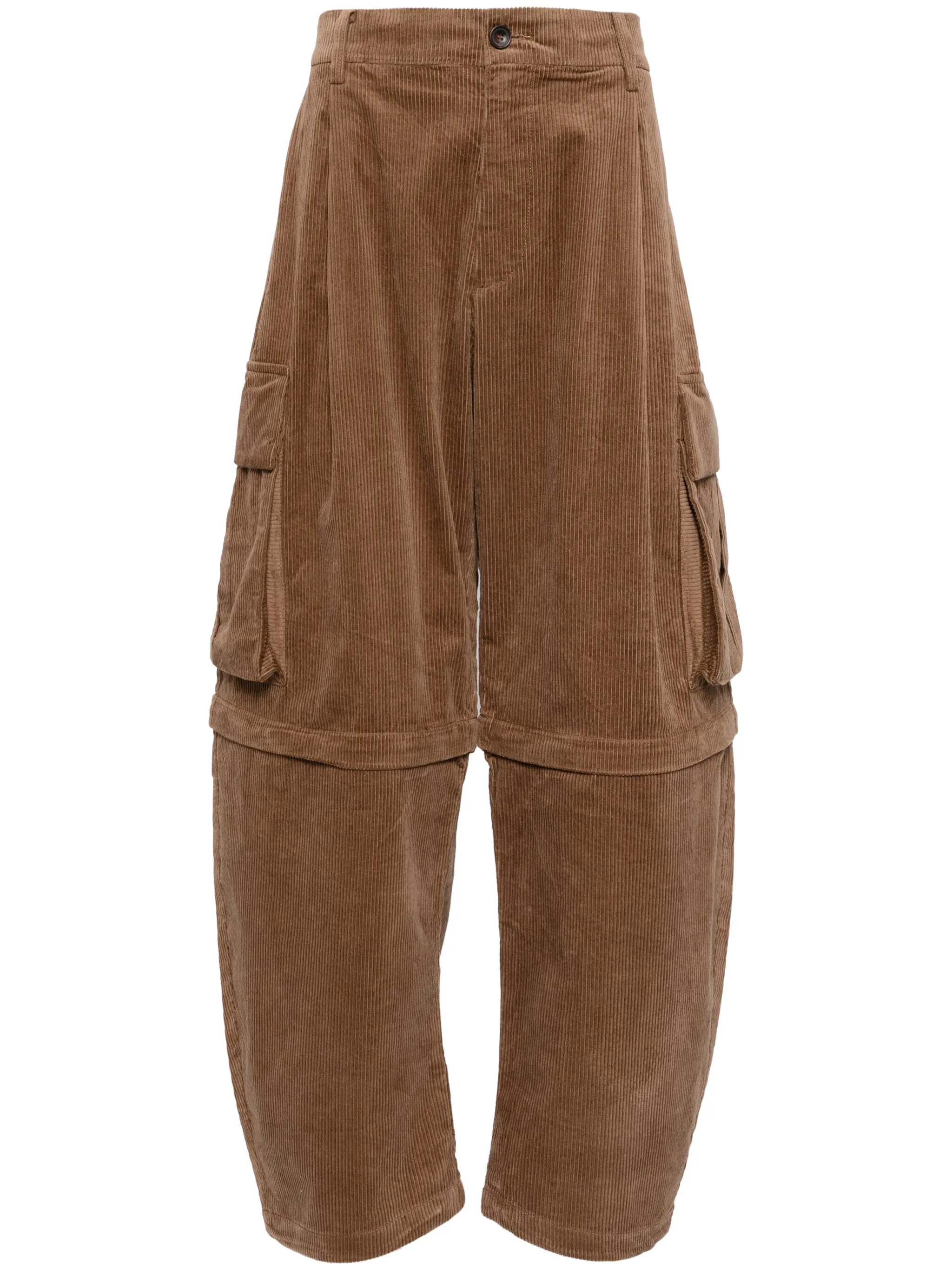 

Вельветовые брюки свободного кроя Croquis, коричневый