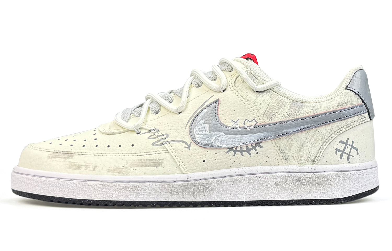 

Nike Court Vision 1 устойчивые к истиранию низкие скейтерские кроссовки мужские gray white