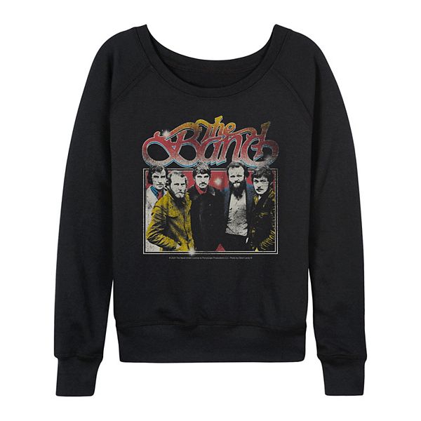 

Женская футболка с длинным рукавом The Band из состаренного френч терри Licensed Character, Black