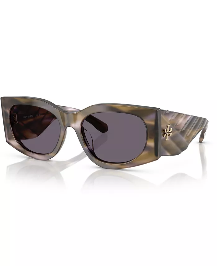 

Женские солнцезащитные очки большого размера, TY7221U Tory Burch, фиолетовый