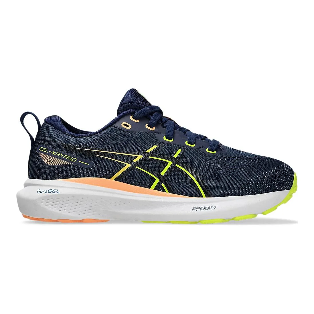 ASICS Детские кроссовки для бега Gel Kayano 31 Anti Kick Cushioning Waterproof низкие Dark Blue Black — фото 3
