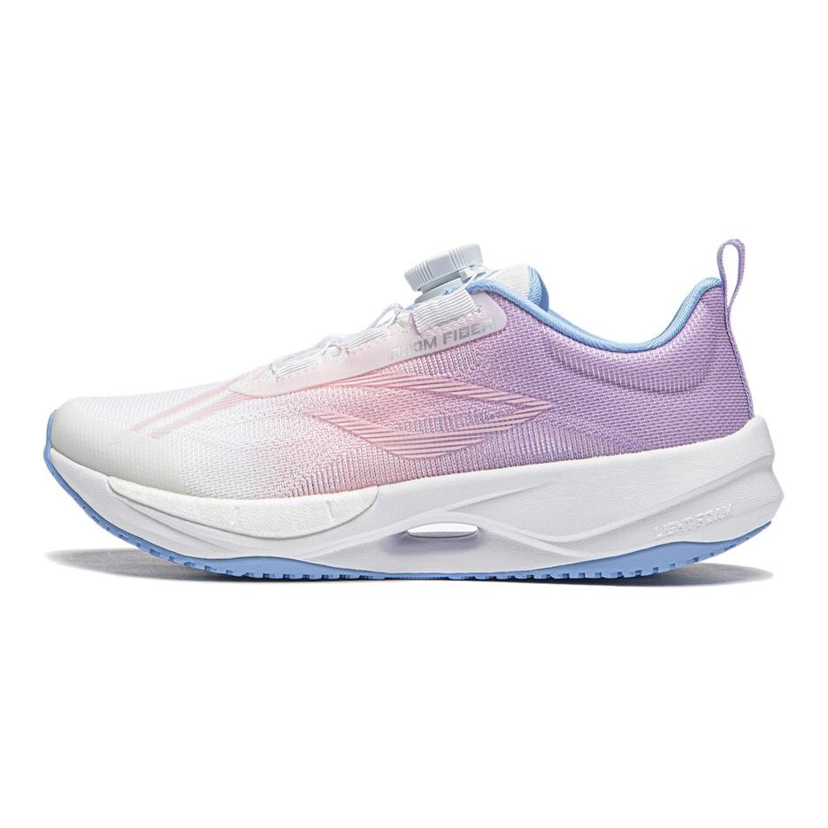 

Супер легкие 21 детские кроссовки GS Low-top белые/фиолетовые Lining Young, фиолетовый
