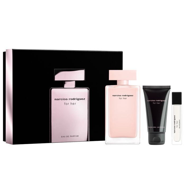 

Женская туалетная вода For Her EDP Estuche Narciso Rodriguez, EDP 100 ml + Body Lotion 50 ml + Mini