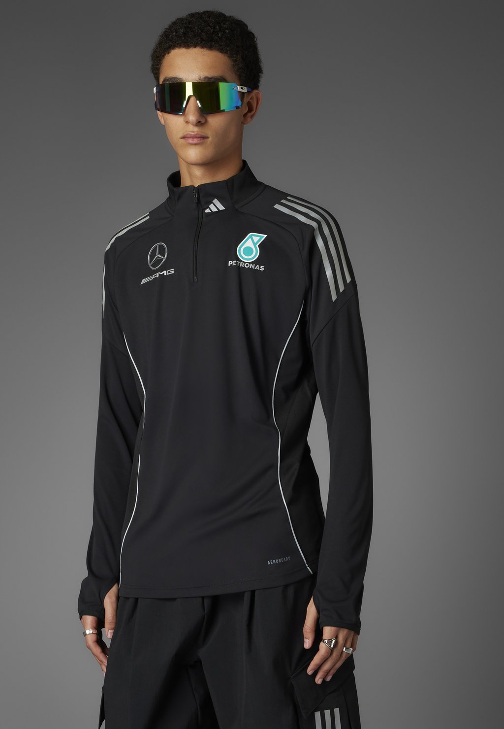 

Лонгслив MERCEDES - AMG PETRONAS FORMULA ONE TEAM MECHANICS MEN Adidas Originals, черный