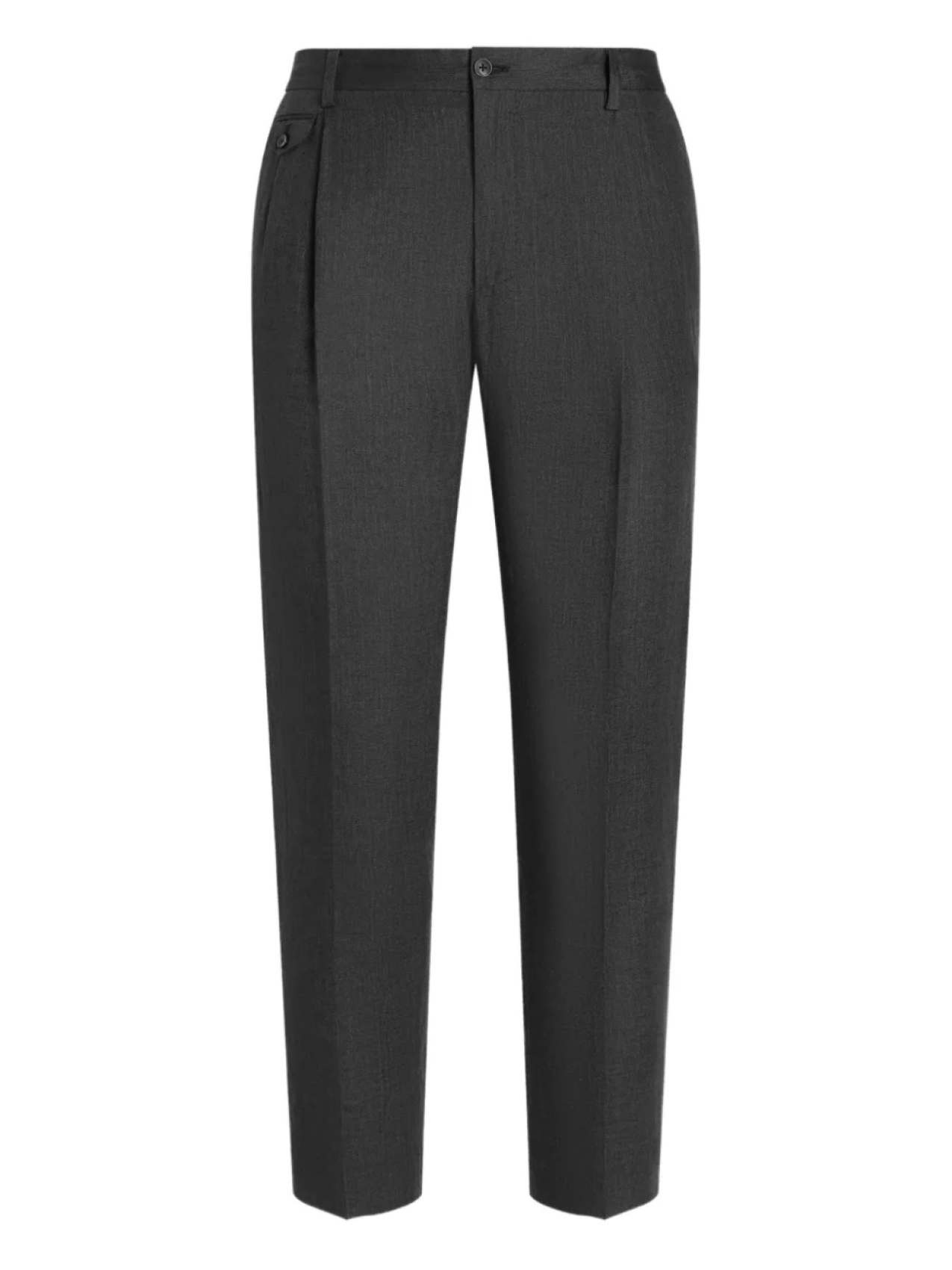 

Dolce & Gabbana льняные зауженные брюки, серый