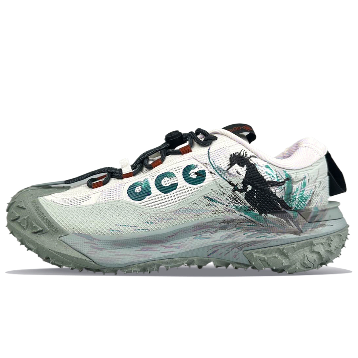 

Nike ACG Mountain Fly Прочные Дышащие Низкие Уличные Кроссовки Унисекс Белый Зеленый - Зеленый, цвет Green