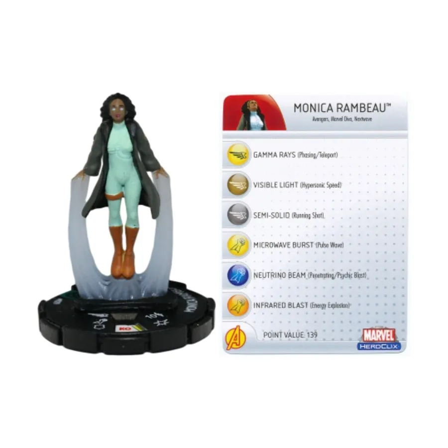 

Моника Рамбо, Marvel HeroClix - Giant-Size X-Men - Singles