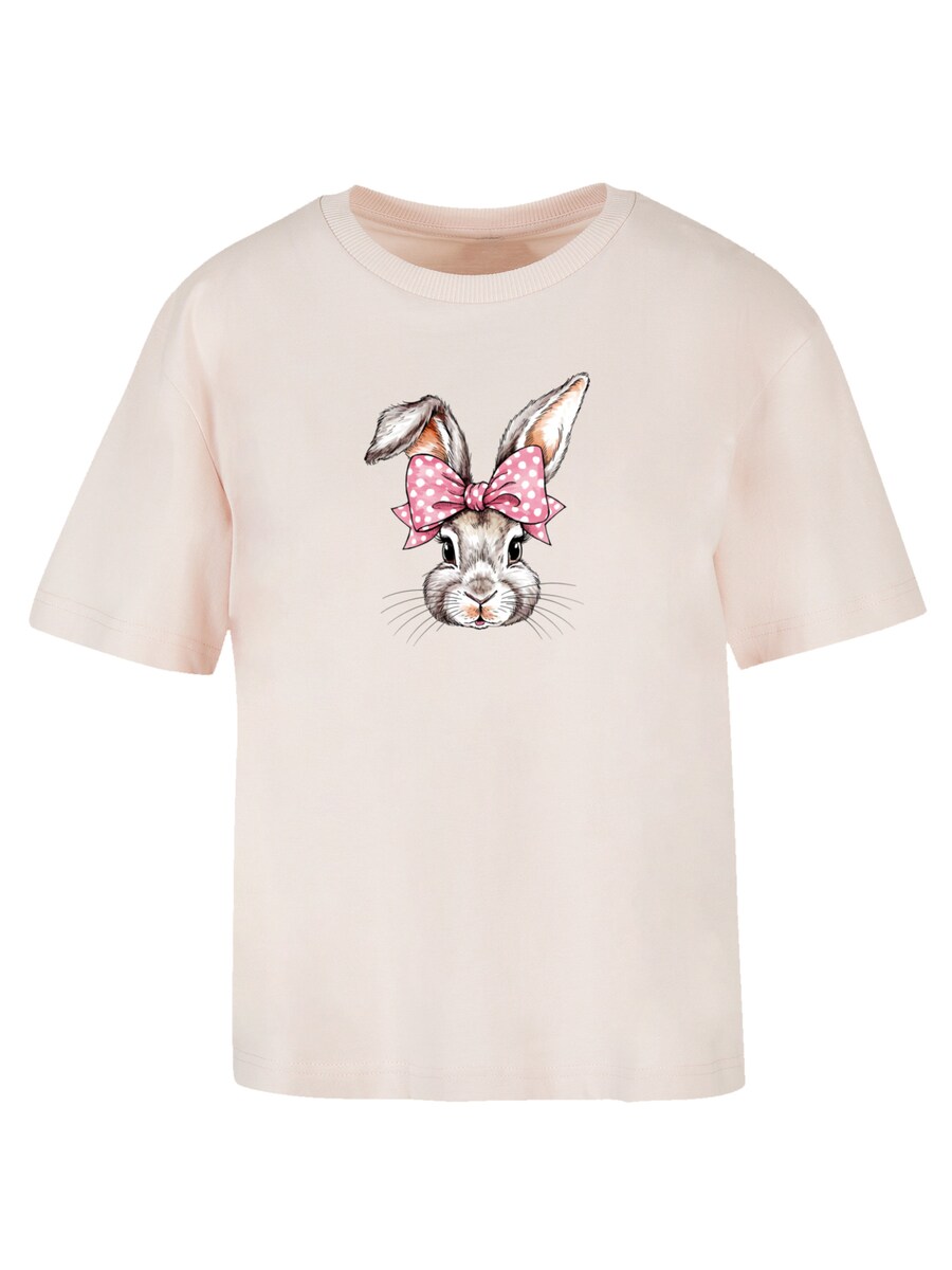 

Футболка F4NT4STIC Niedlicher Hase Mit Schleife, Pink/Rose