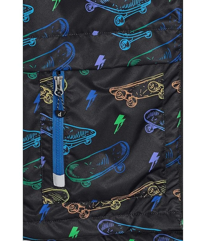 Куртка демисезонная Mid-Season Jacket Deux par Deux, Black Printed Skateboards — фото 3