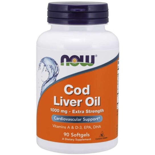 

Now Foods, Cod Liver Oil Extra Strength - Рыбий жир 1000 мг, 90 капсул